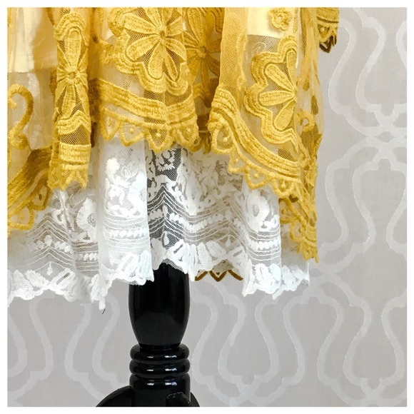 Anastasia Boho Lace Kimono Layering Tunic - Picture 6 of 8